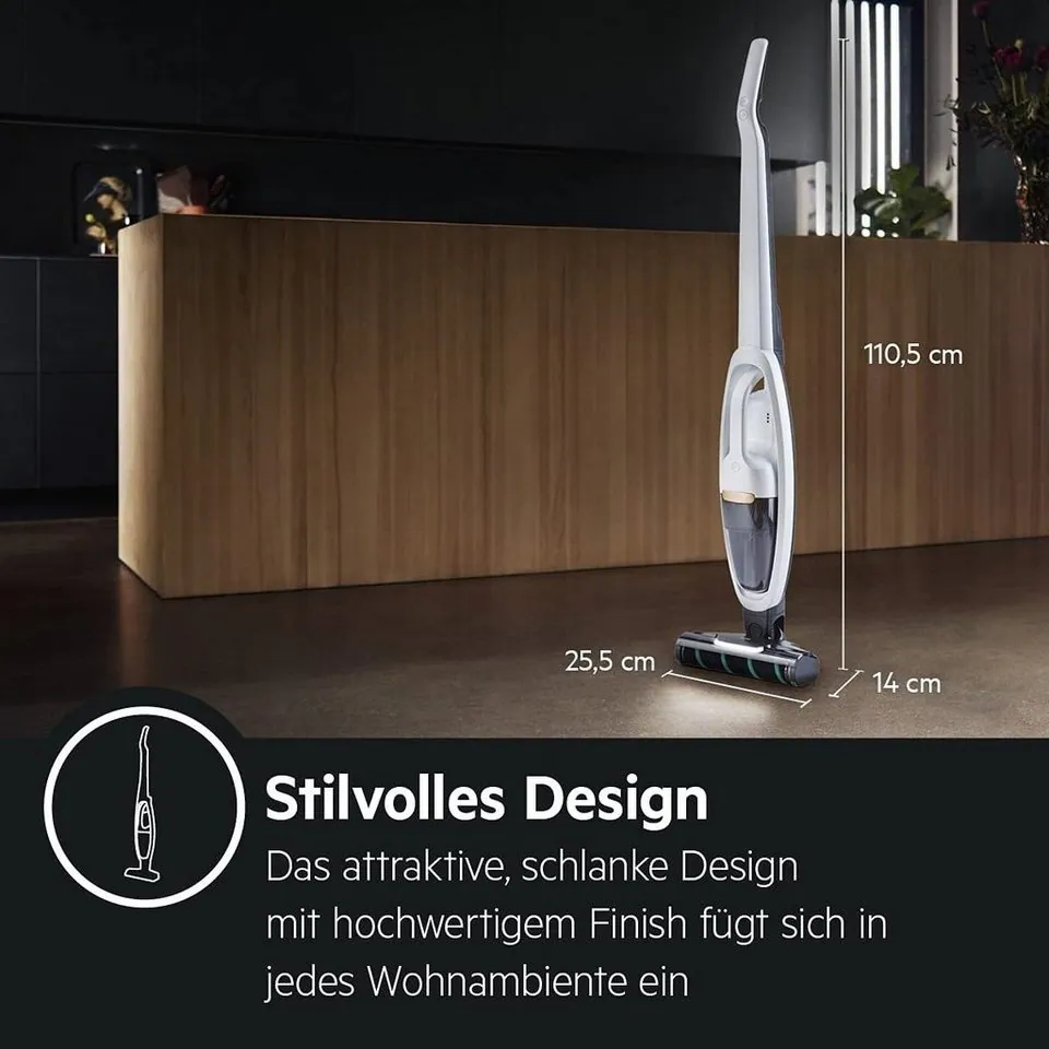 AEG QX8-2-PALR Akku-Hand- und Stielstaubsauger, 2in1 Design, hohe Saugleistung, ergonomisches Design 2