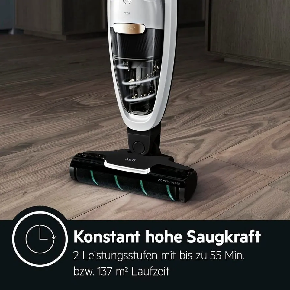 AEG QX8-2-PALR Akku-Hand- und Stielstaubsauger, 2in1 Design, hohe Saugleistung, ergonomisches Design 5