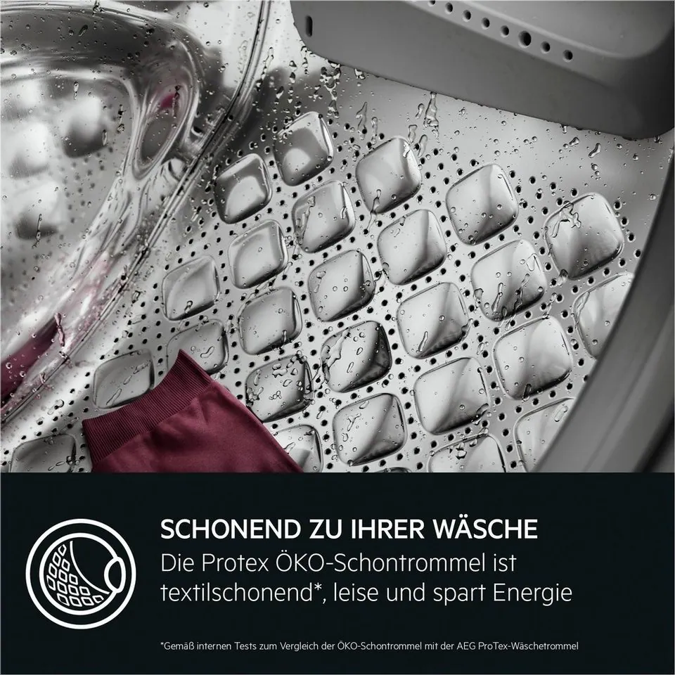 AEG LR7A70490 Waschmaschine, energieeffizient, ProSteam, ProSense-Technologie 5