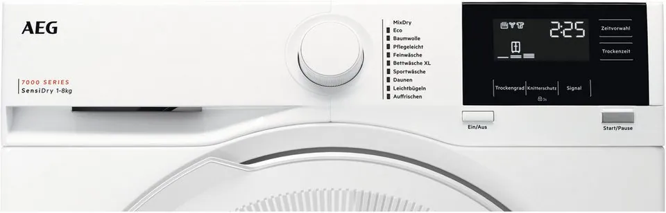 AEG TR7T60680 Wärmepumpentrockner, energieeffizient, 8 kg Fassungsvermögen, ProSense Technologie 2