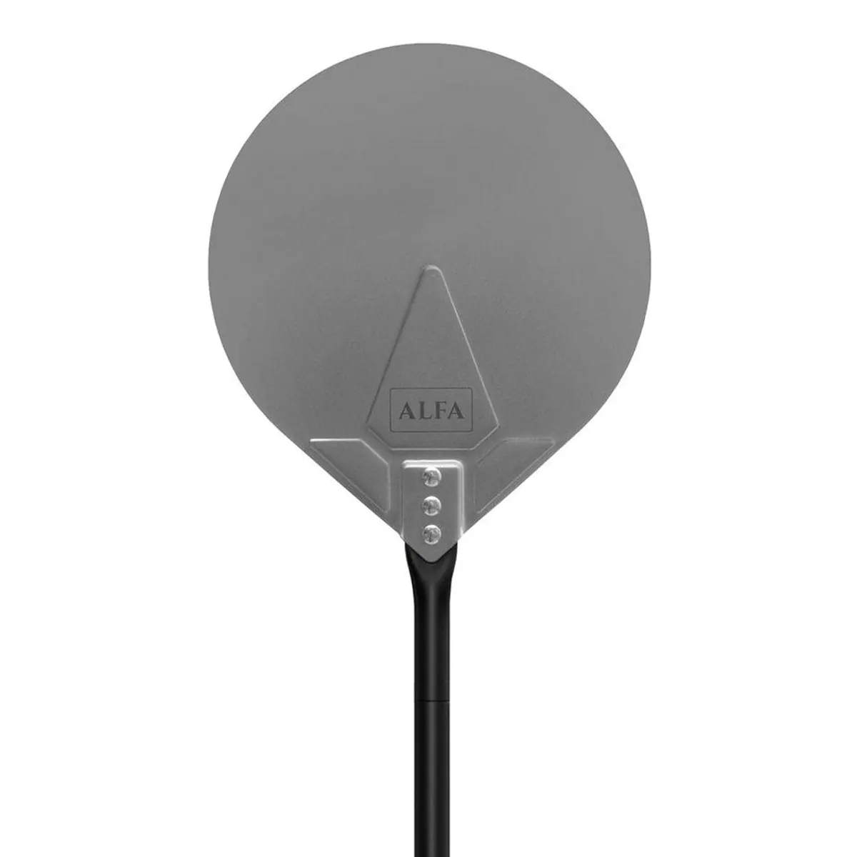 Alfa Forni Pizzaschaufel Set Large, Ø 35 cm Schaufel, Edelstahl Wender, Reinigungsbürste 3