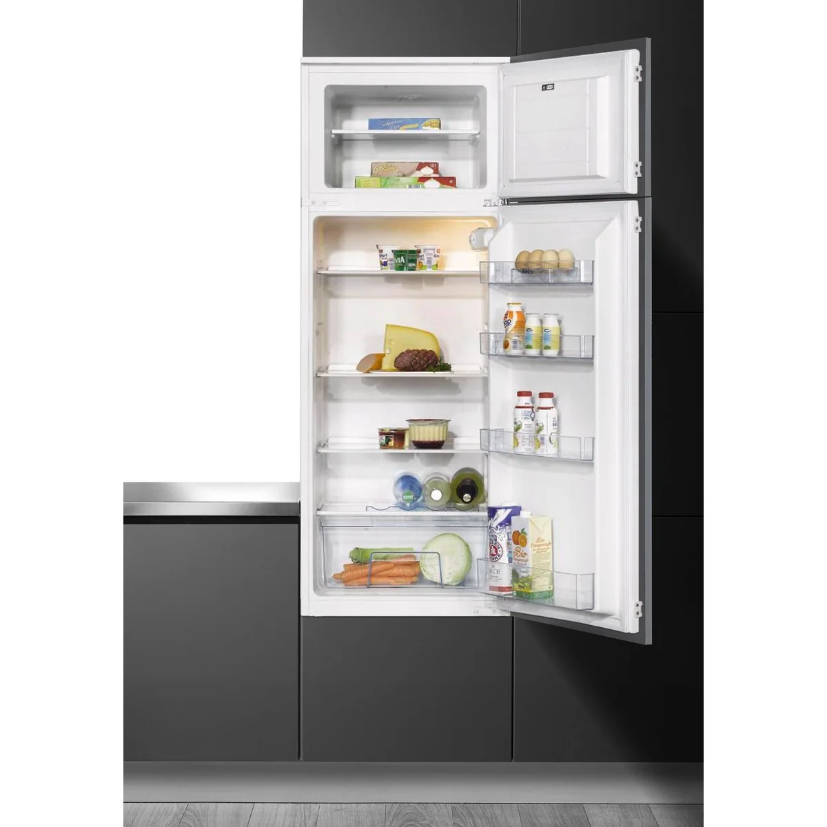 Amica EKGC16166 Einbaukühlgefrierkombination, 144 cm hoch, 54,5 cm breit, Sicherheitsglas 4