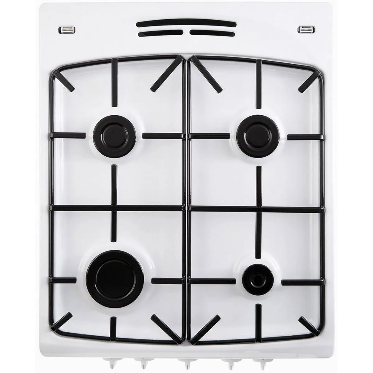 Amica SHGG 11559 W Gas-Standherd, 4 Brenner, Edelstahl und Glas — direkte Gasflamme, einfache Bedienung, hohe Leistung 3