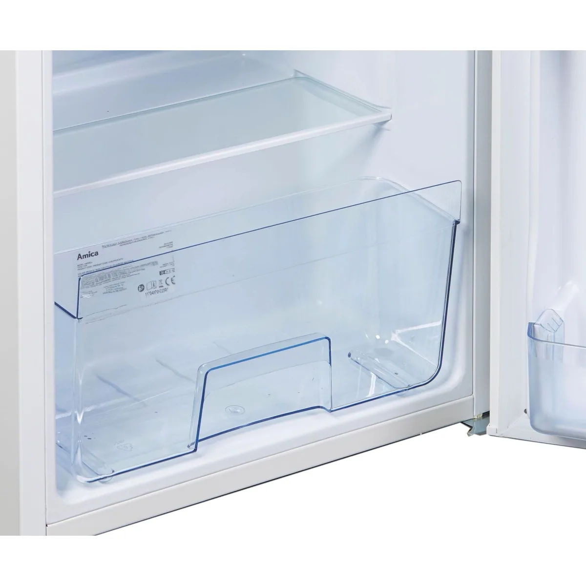 Amica KS 15195 W Table Top Kühlschrank, 84 cm hoch, 48 cm breit, 75 l Kühlraum 5