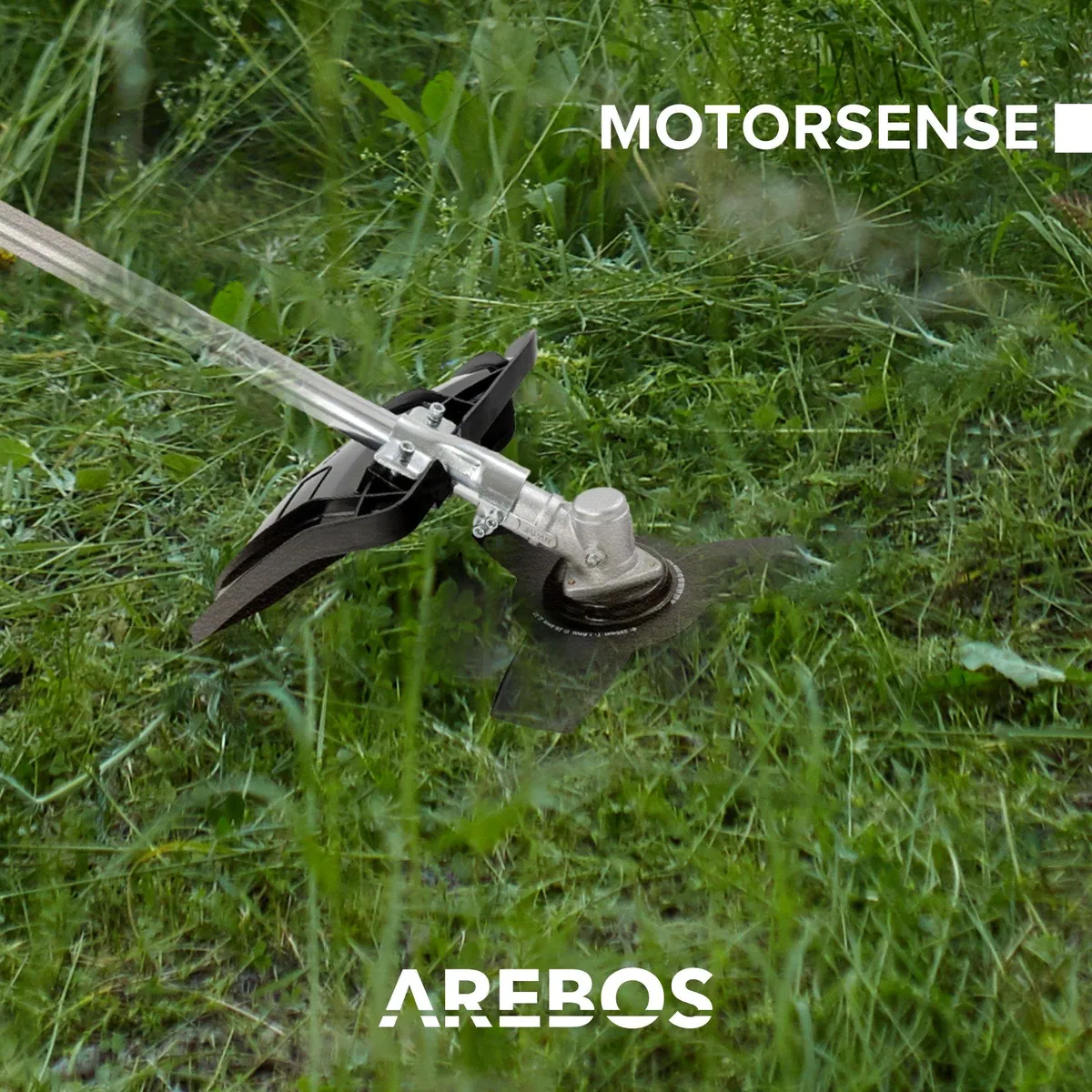 Arebos AR-HE-MT41ET 4in1 Benzin-Motorsense, 3PS, ergonomischer Tragegurt, vielseitig einsetzbar 5