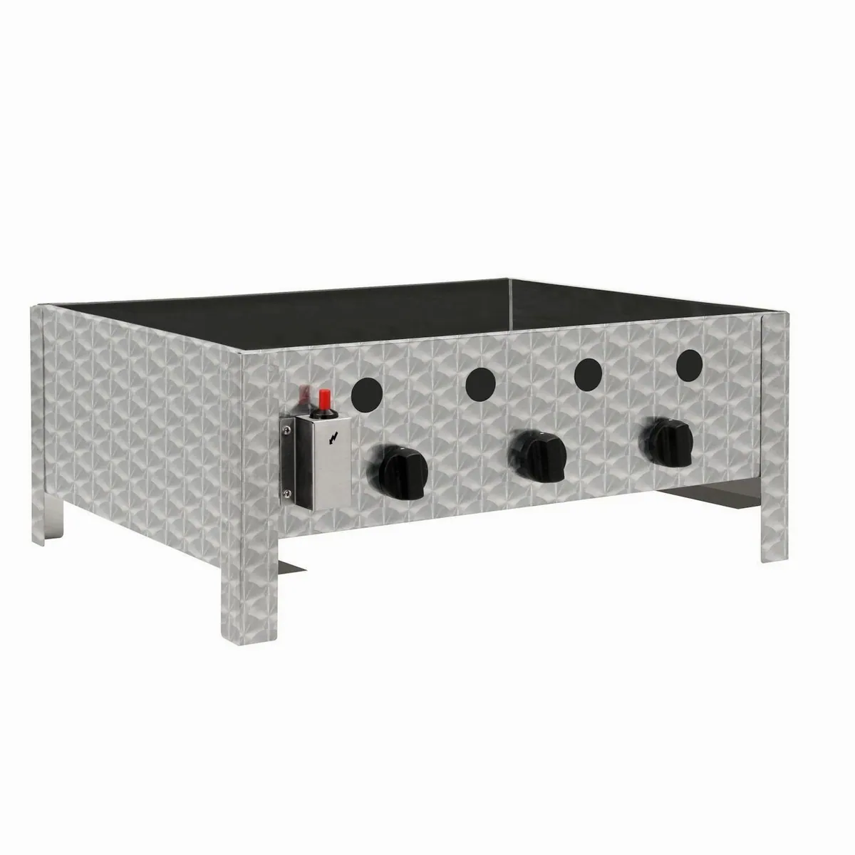 BBQ-Toro Gastrobräter Edelstahl, 3-flammig, (B) 64 x (T) 52 x (H) 27 cm 5