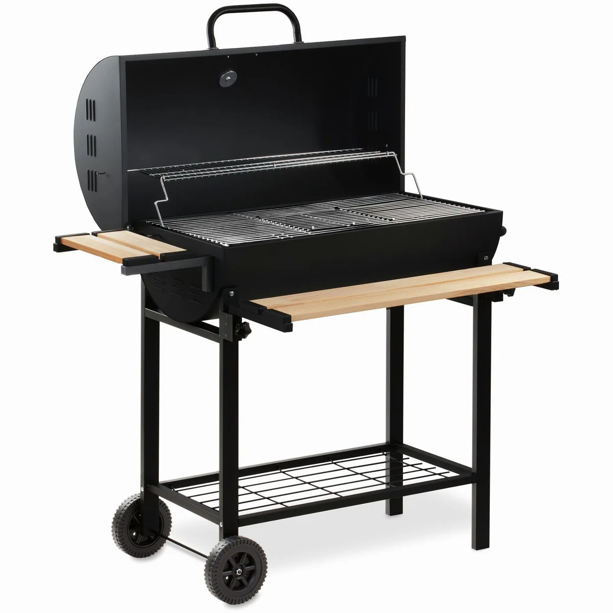 BBQ-Toro Holzkohlegrill Grillwagen, fahrbar, inkl. Thermometer, Smoker-Funktion 5