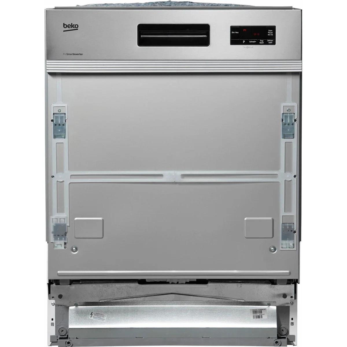 BEKO DIO55420X4Y teilintegrierbarer Geschirrspüler, 14 Maßgedecke, 46 dB(A), Schnell+Programm 2
