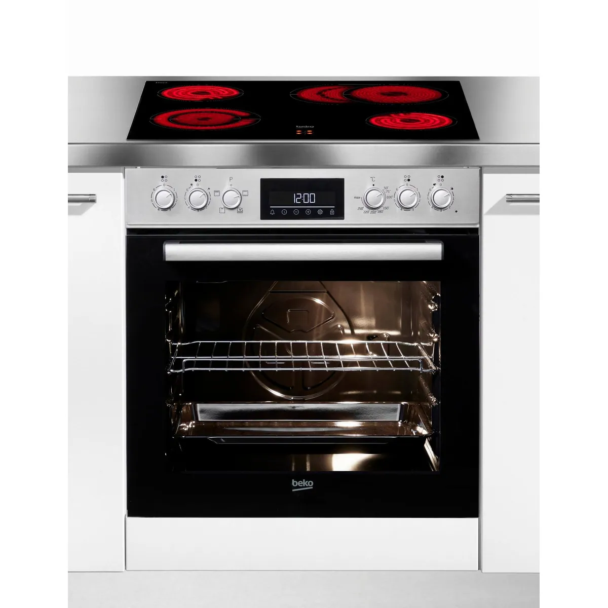 BEKO BBUC1132T0X Elektro-Herd-Set, Energieeffizienzklasse A, 4 Beheizungsarten 2
