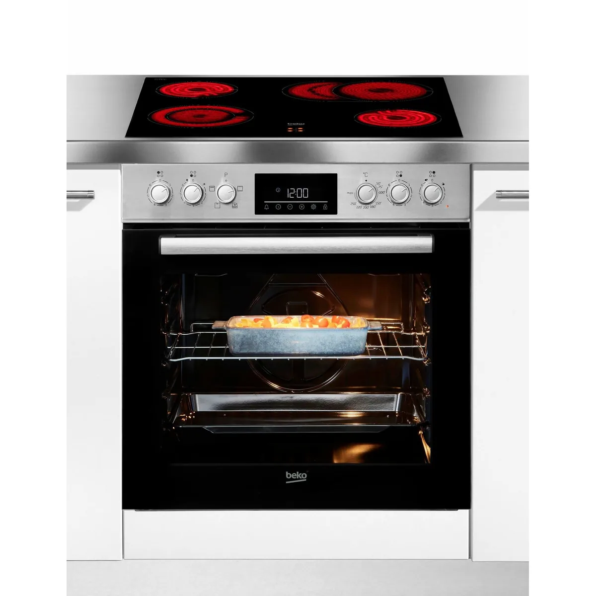 BEKO BBUC1132T0X Elektro-Herd-Set, Energieeffizienzklasse A, 4 Beheizungsarten 4