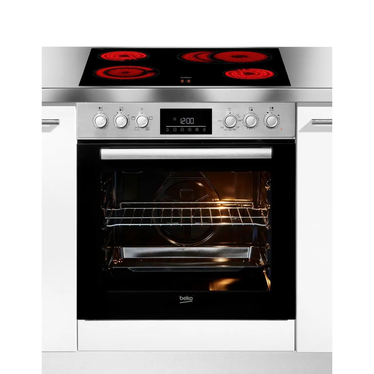 BEKO BBUC1132T0X Elektro-Herd-Set, Energieeffizienzklasse A, 4 Beheizungsarten 5