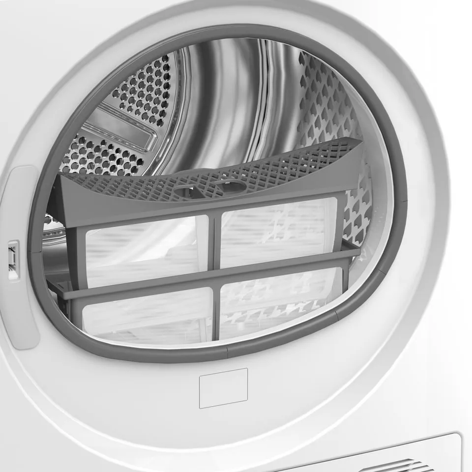 BEKO B3TO82C9W Wärmepumpentrockner, Energieeffizienz C, 8 kg Fassungsvermögen, Multifunktionsdisplay 5