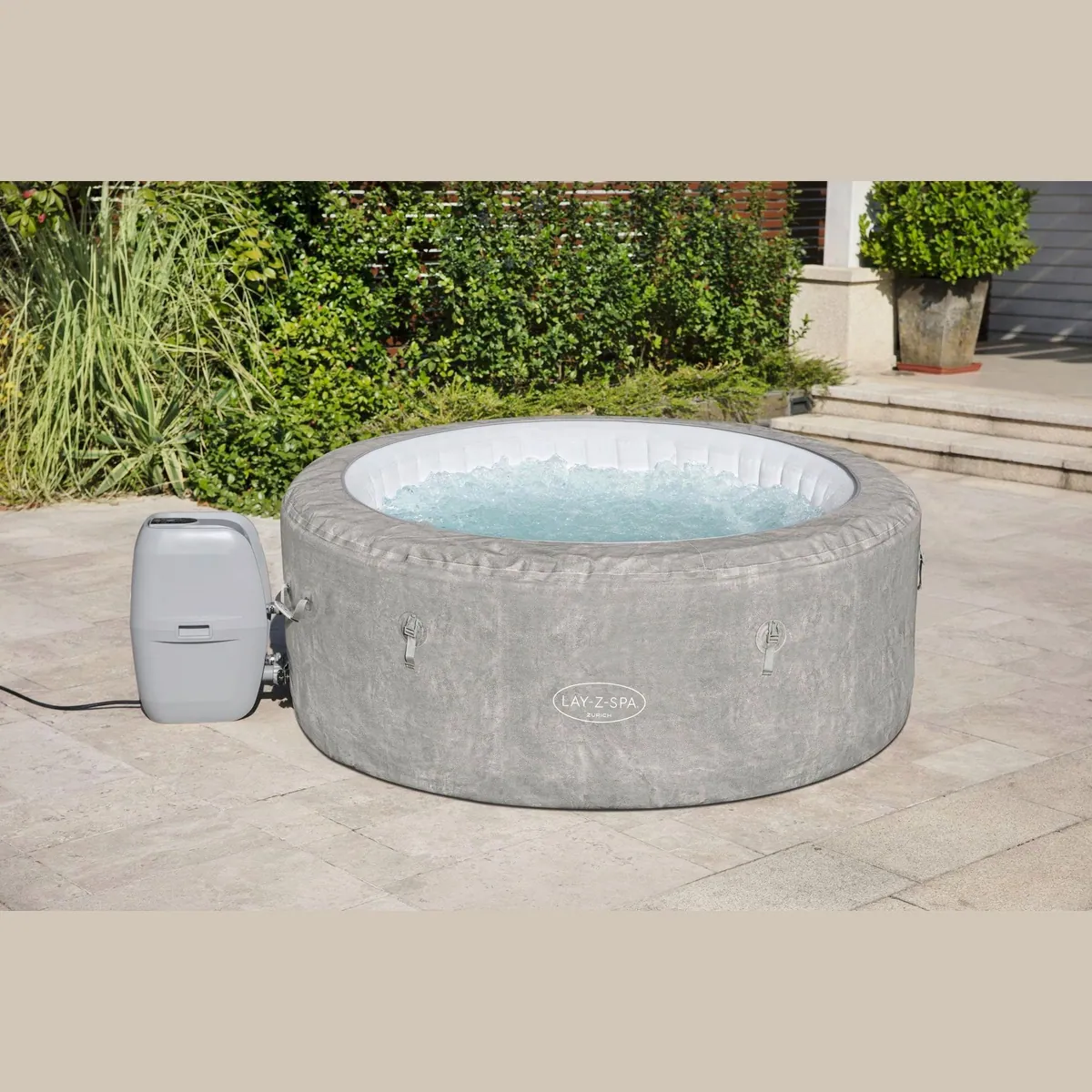 Bestway LAY-Z-SPA ECO-Whirlpool Zurich AirJet, Ø 180 cm, für 4 Personen 3