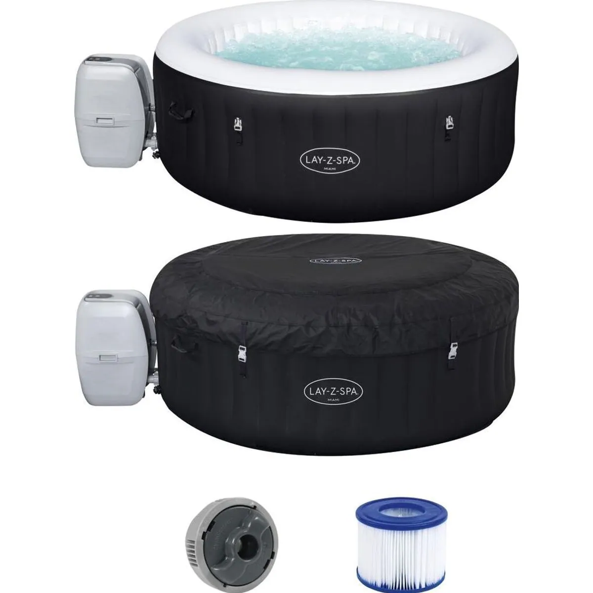 Bestway Lay-Z-Spa Miami AirJet, 180x66 cm, multifunktionale Pumpe, Frostschutzsystem 3