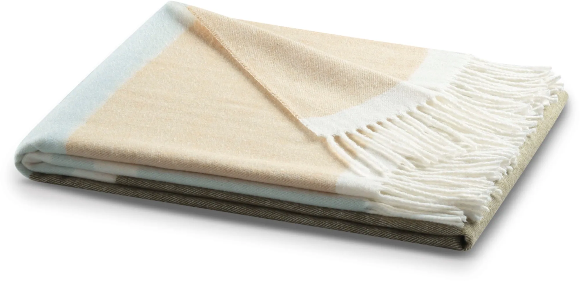 Biederlack Plaid Blockstripe, sanfte Pastelltöne, leicht und pflegeleicht