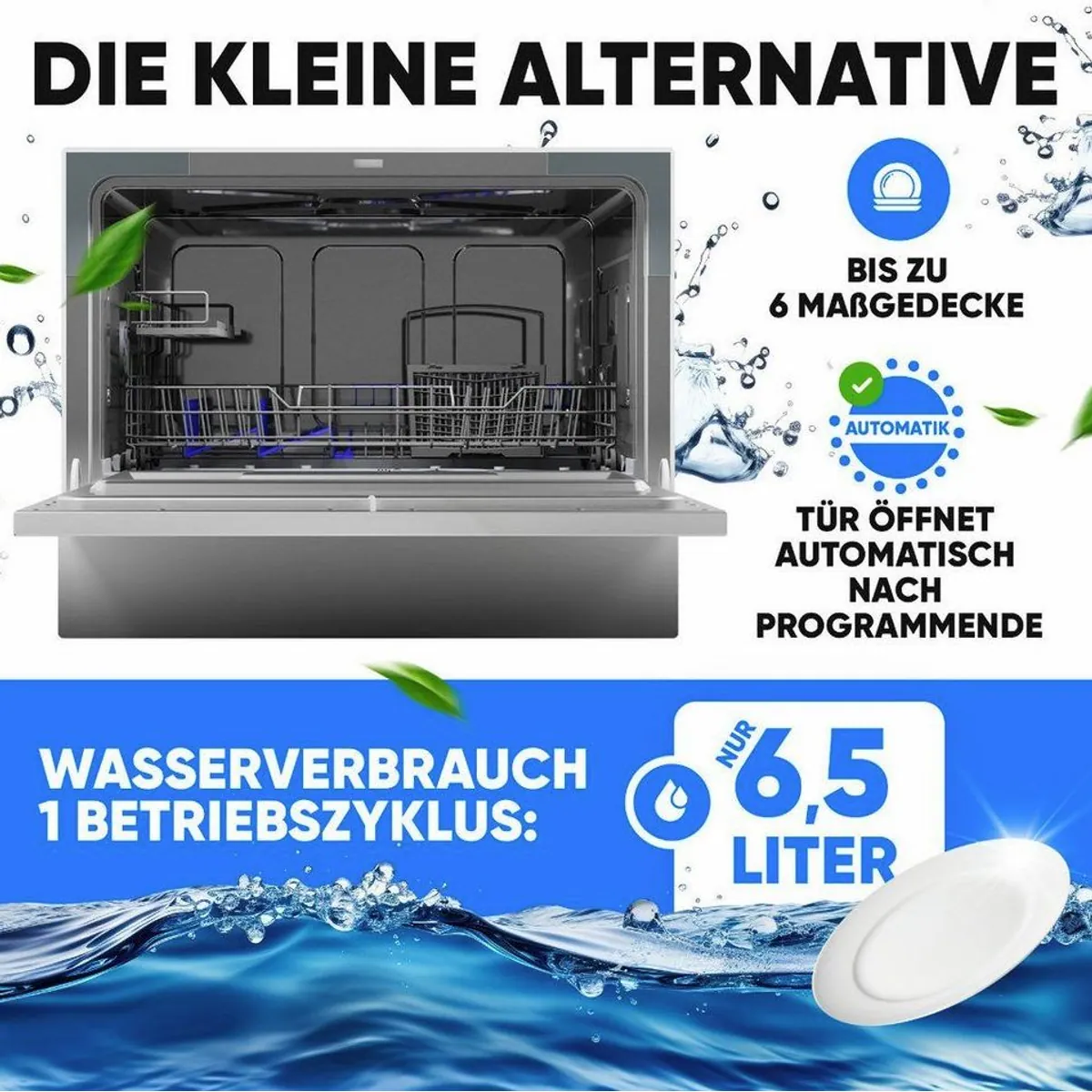 BOMANN TSG 7405 Tischgeschirrspüler, kompakt, 6 Maßgedecke, 5 Programme 2