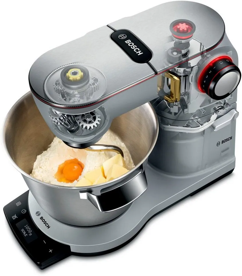 BOSCH MUM9AX5S00 Küchenmaschine, leistungsstark, integrierte Waage, edles Design Dieses Produkt der Marke BOSCH wird von uns als unabhängigem Händler 5