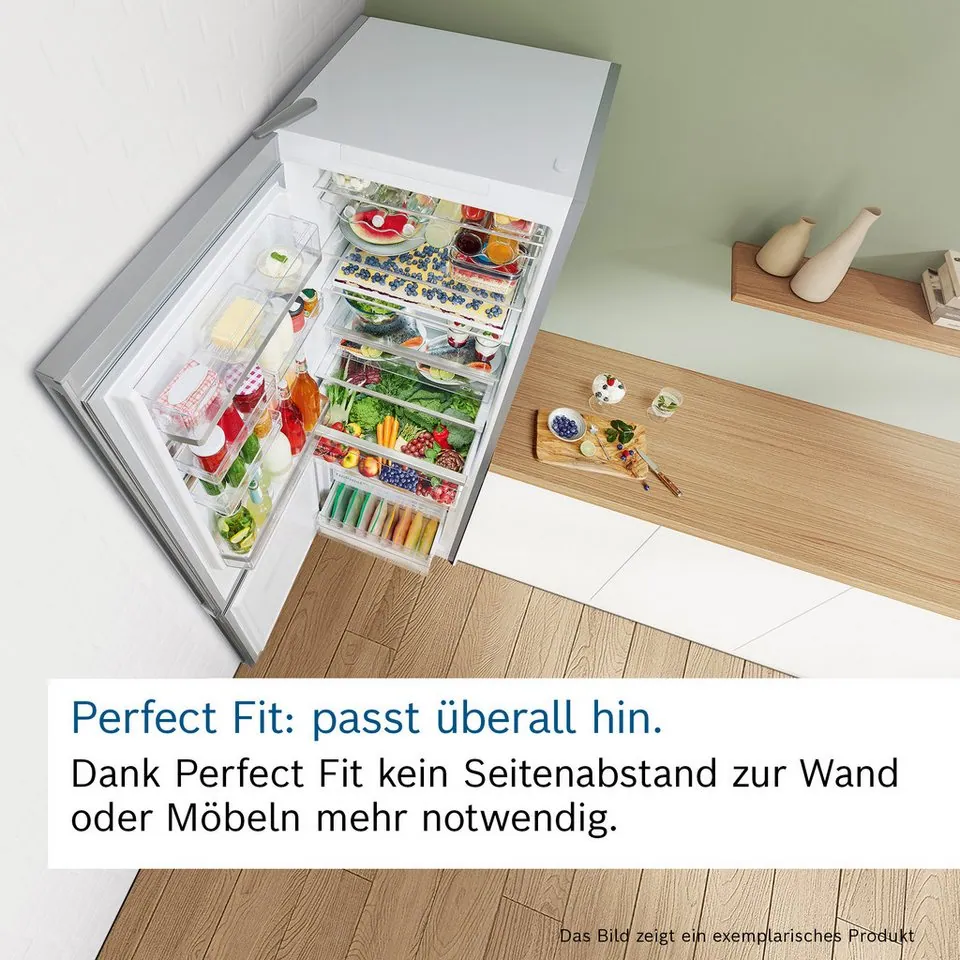 BOSCH KGN33NWEB Kühl-/Gefrierkombination, No Frost, MultiAirflow, Supergefrier-Funktion Dieses Produkt der Marke BOSCH wird von uns als unabhängigem 3