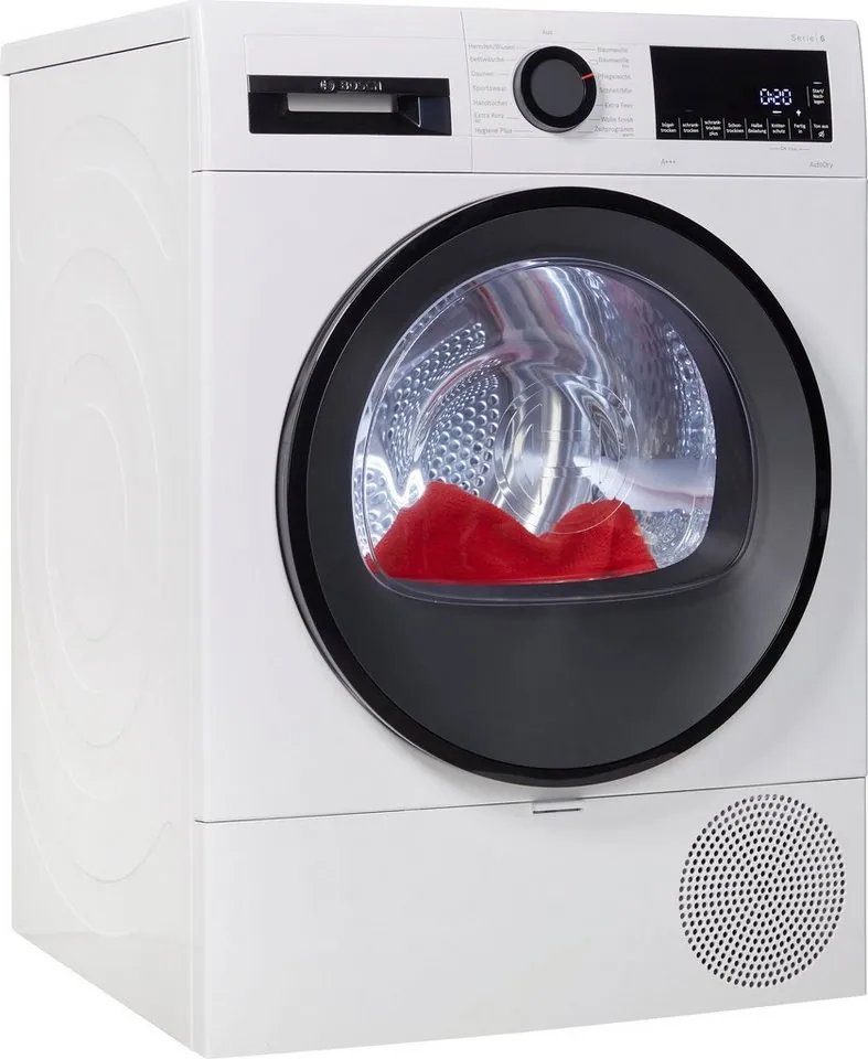 BOSCH WQG233D40 Wärmepumpentrockner, Energieeffizienz A+++, AutoDry, EasyClean Filter Dieses Produkt der Marke BOSCH wird von uns als unabhängigem