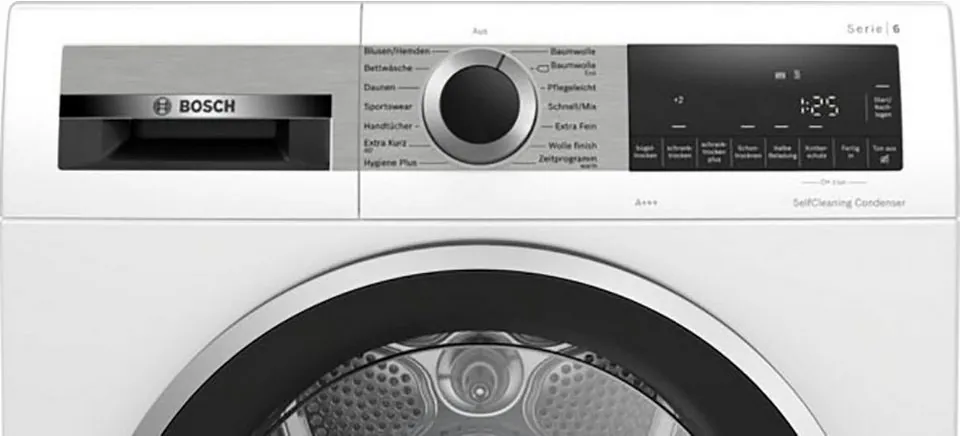 BOSCH WQG235D00 Wärmepumpentrockner, Energieeffizienz C, 8 kg Fassungsvermögen, Selbstreinigender Kondensator Dieses Produkt der Marke BOSCH wird von 5