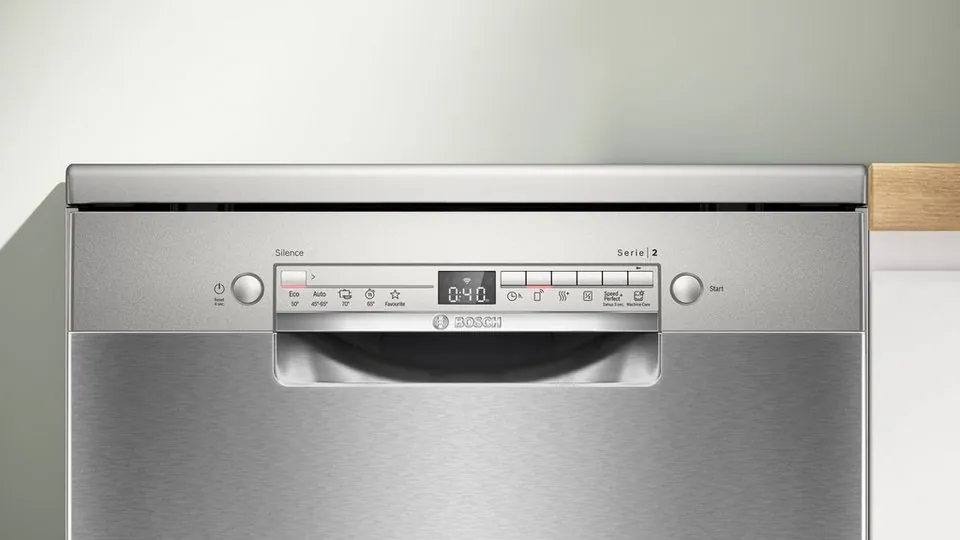 BOSCH Standgeschirrspüler Serie 2 SMS2HVI02E, 14 Maßgedecke, Intensivprogramm, Besteckschublade Dieses Produkt der Marke BOSCH wird von uns als 4