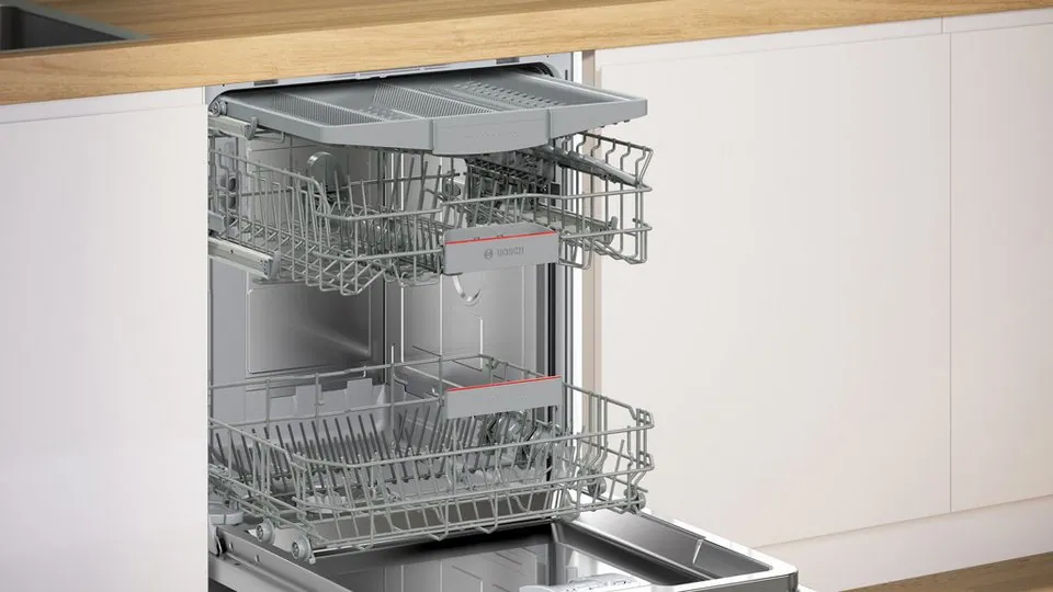 BOSCH SMV4EVX09E Geschirrspüler, automatische Türöffnung, flexible Körbe, Energieeffizienzklasse B Dieses Produkt der Marke BOSCH wird von uns als 4