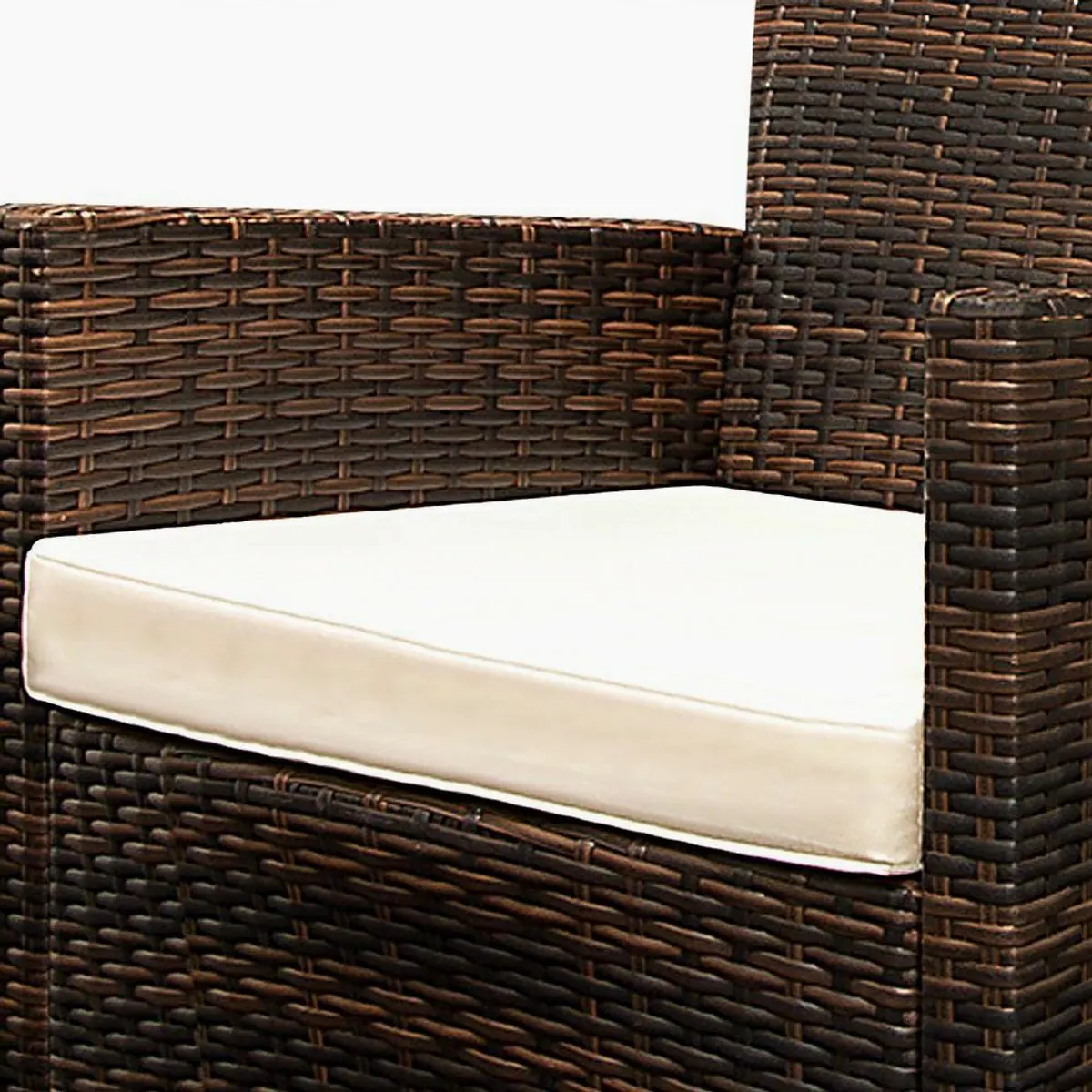 Casaria Sitzgruppe Palermo, 1 Gartentisch 190x90cm, 8 Stühle, 7cm Auflagen 3