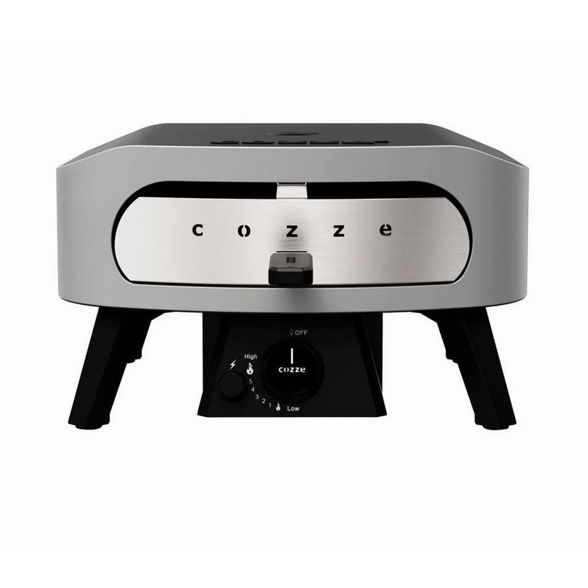 COZZE Gas-Pizzaofen Classic 13", 450°C Backtemperatur, tragbar, inkl. Pizzastein 4