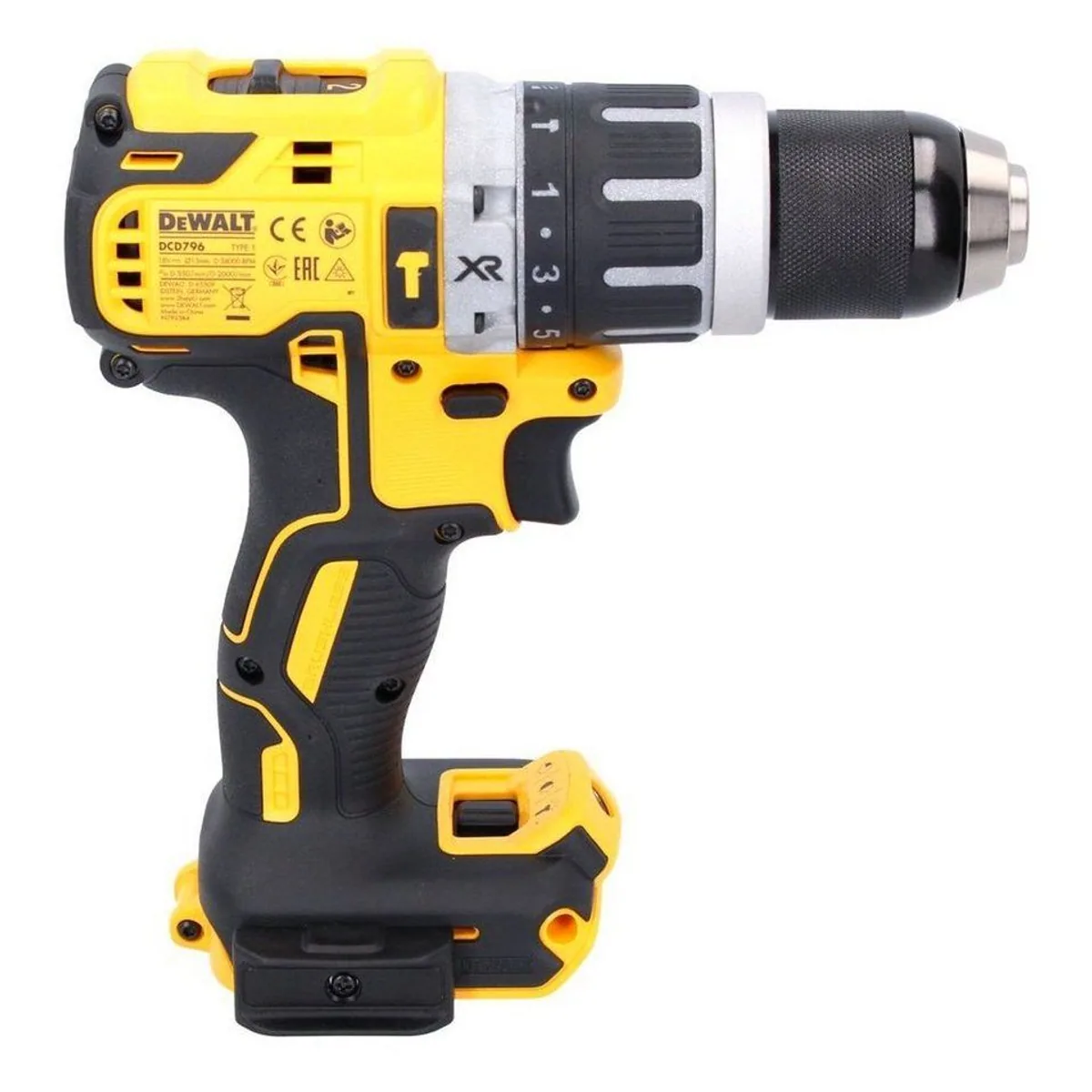 DeWalt DCD 796 NT Akku Schlagbohrschrauber, 18 V, 70 Nm, bürstenlos Dieses Produkt der Marke DeWalt wird von uns als unabhängigem Händler vertrieben 5