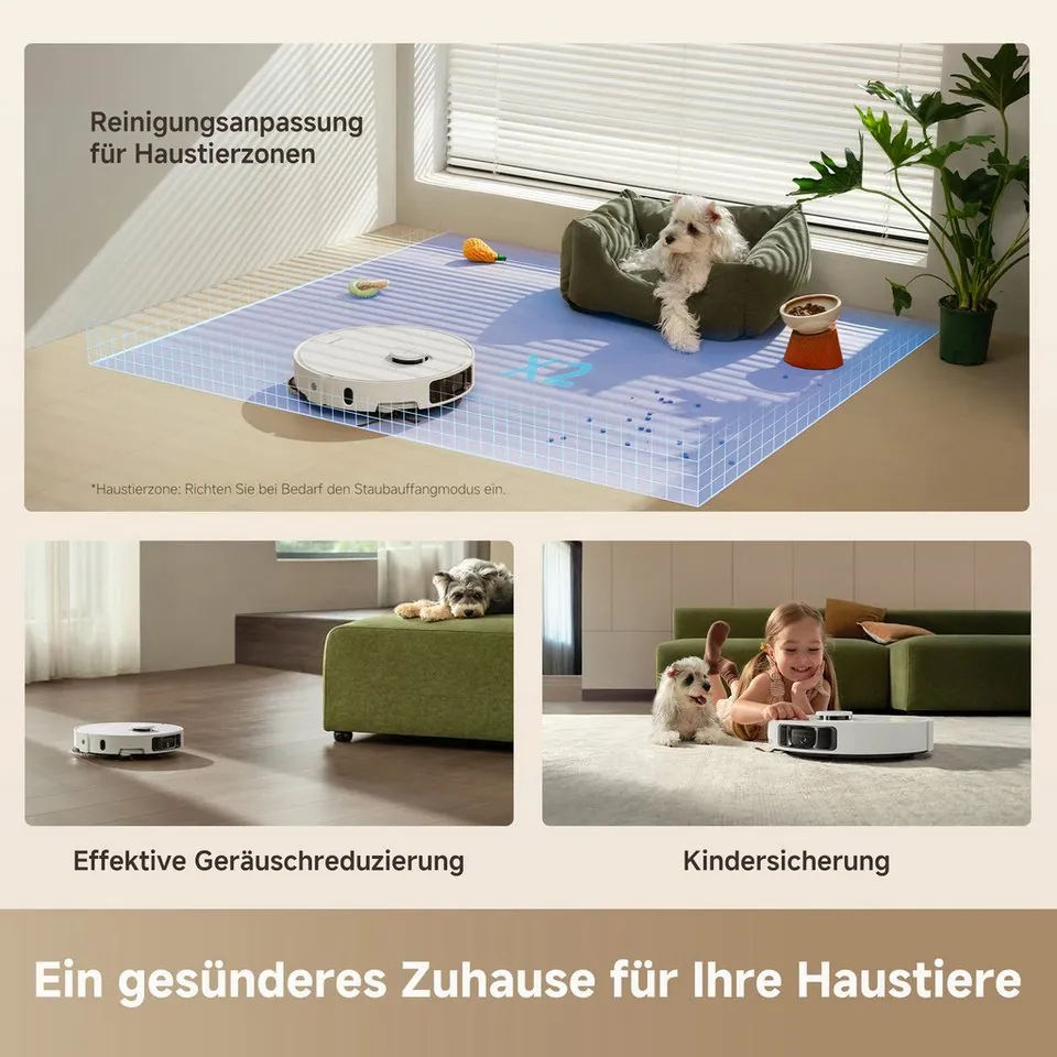 Dreame L10s Ultra Gen 3 Saugroboter, starke Saugleistung, Wischfunktion, App-Steuerung 2