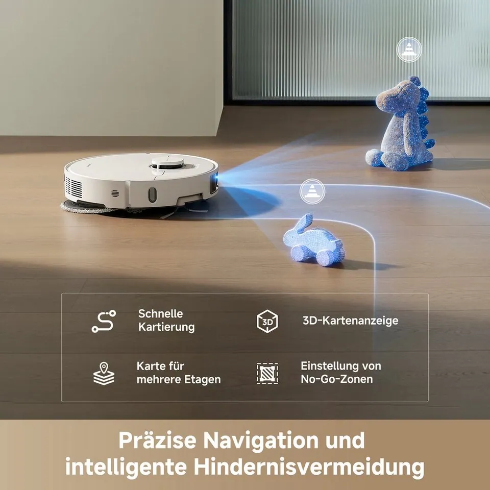 Dreame L10s Ultra Gen 3 Saugroboter, starke Saugleistung, Wischfunktion, App-Steuerung 5