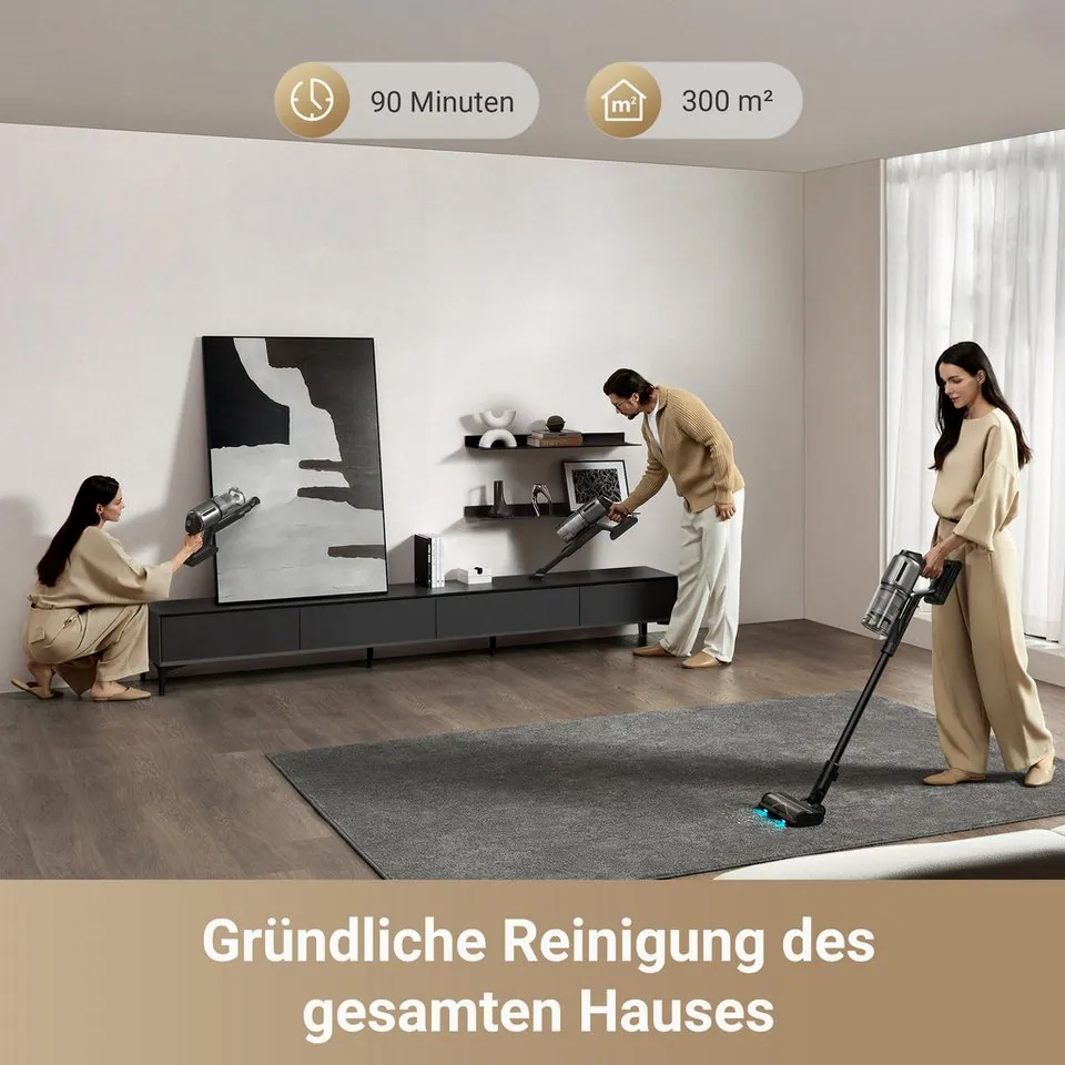 Dreame Z30 Akku-Hand- und Stielstaubsauger, 310 AW Saugleistung, 90 Minuten Laufzeit 5