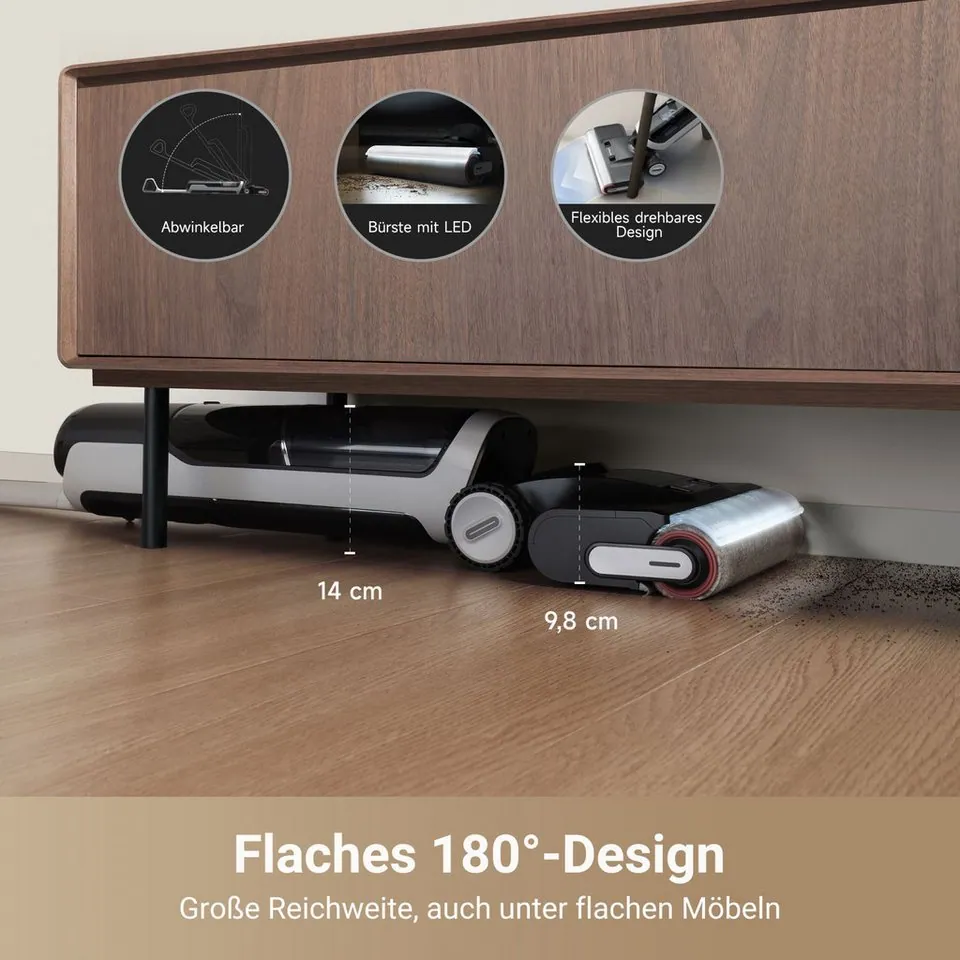 Dreame H14pro Nass-Trocken-Sauger, 18.000 Pa Saugkraft, flexible 180° Reinigung 4