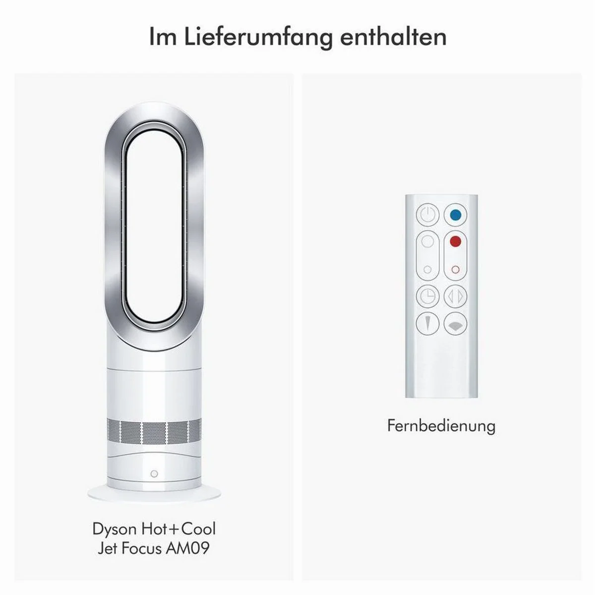 DYSON AM09 Heizlüfter & Ventilator, Jet Focus Technologie, Sleep-Timer Funktion Dieses Produkt der Marke DYSON wird von uns als unabhängigem Händler 3