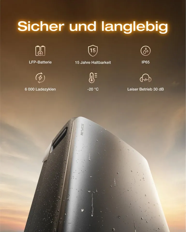 EcoFlow STREAM Ultra X, 3,84 kWh Balkonkraftwerk, erweiterbar, Plug & Play 5