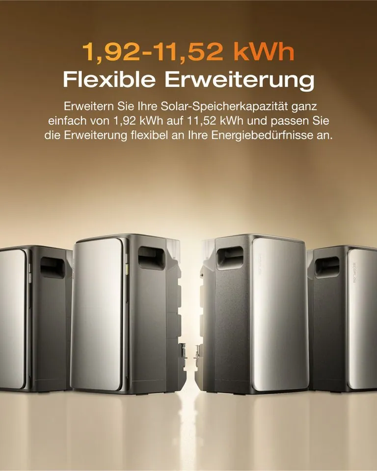 Ecoflow Stream Pro Balkonkraftwerk, 1,92 kWh Speicher, 2300W Solareingang 4