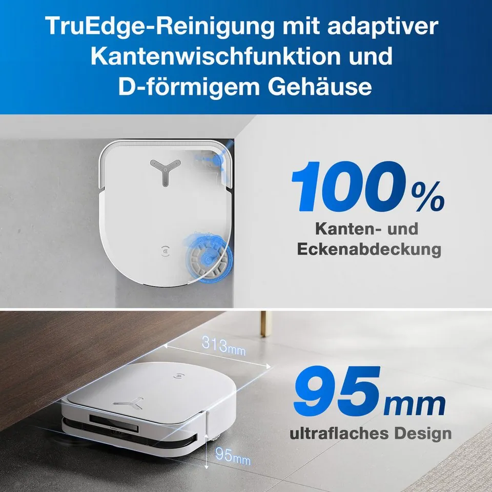 ECOVACS DEEBOT X5 OMNI, Nass-Trocken-Saugroboter, hohe Saugkraft, Wischfunktion, intelligente Navigation 5