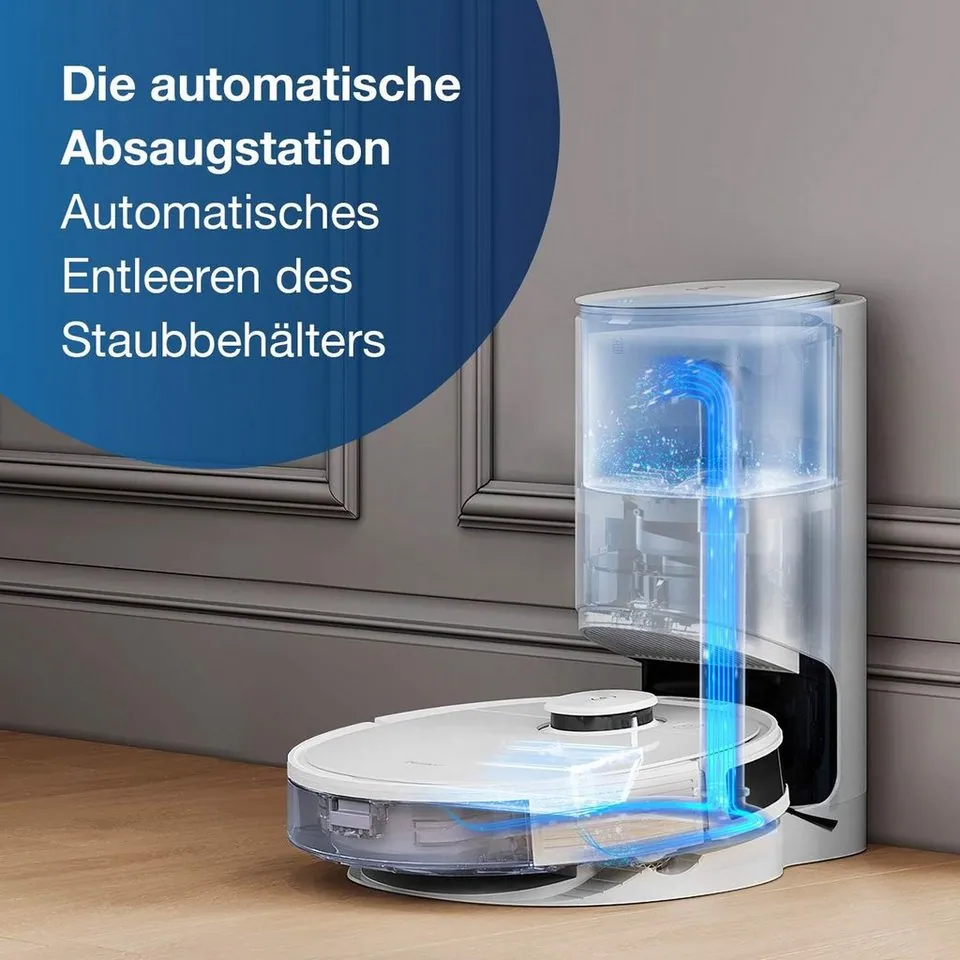 ECOVACS DEEBOT N8 Pro+ Nass-Trocken-Saugroboter, innovative Hinderniserkennung, hohe Saugleistung 2