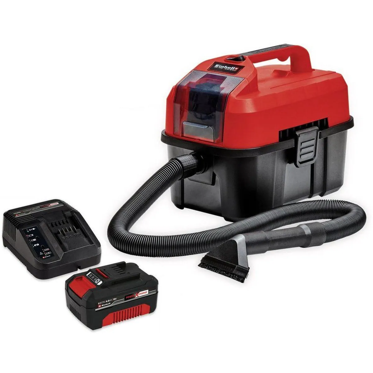 Einhell TE-VC 18/10 Li Akku-Nass-Trockensauger, 10 L Volumen, 90 mbar Saugleistung