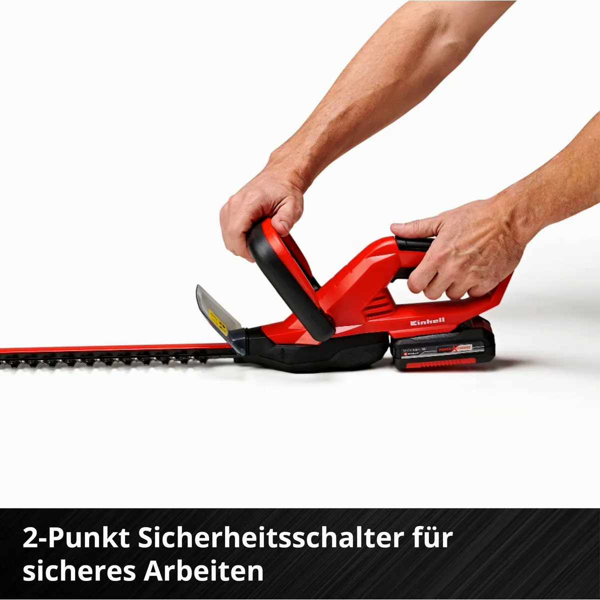 Einhell GC-CH 1846 Li Kit Akku-Heckenschere, 46 cm Schnittlänge, 18V/2,0 Ah Akku 3