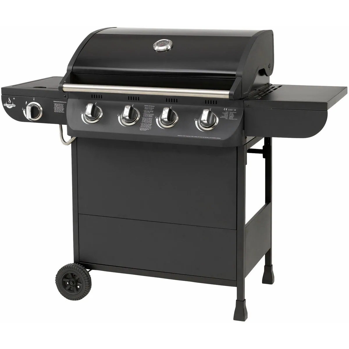 El Fuego Columbus Gasgrill, 5 Edelstahl-Brenner, 11,72 kW Leistung 2