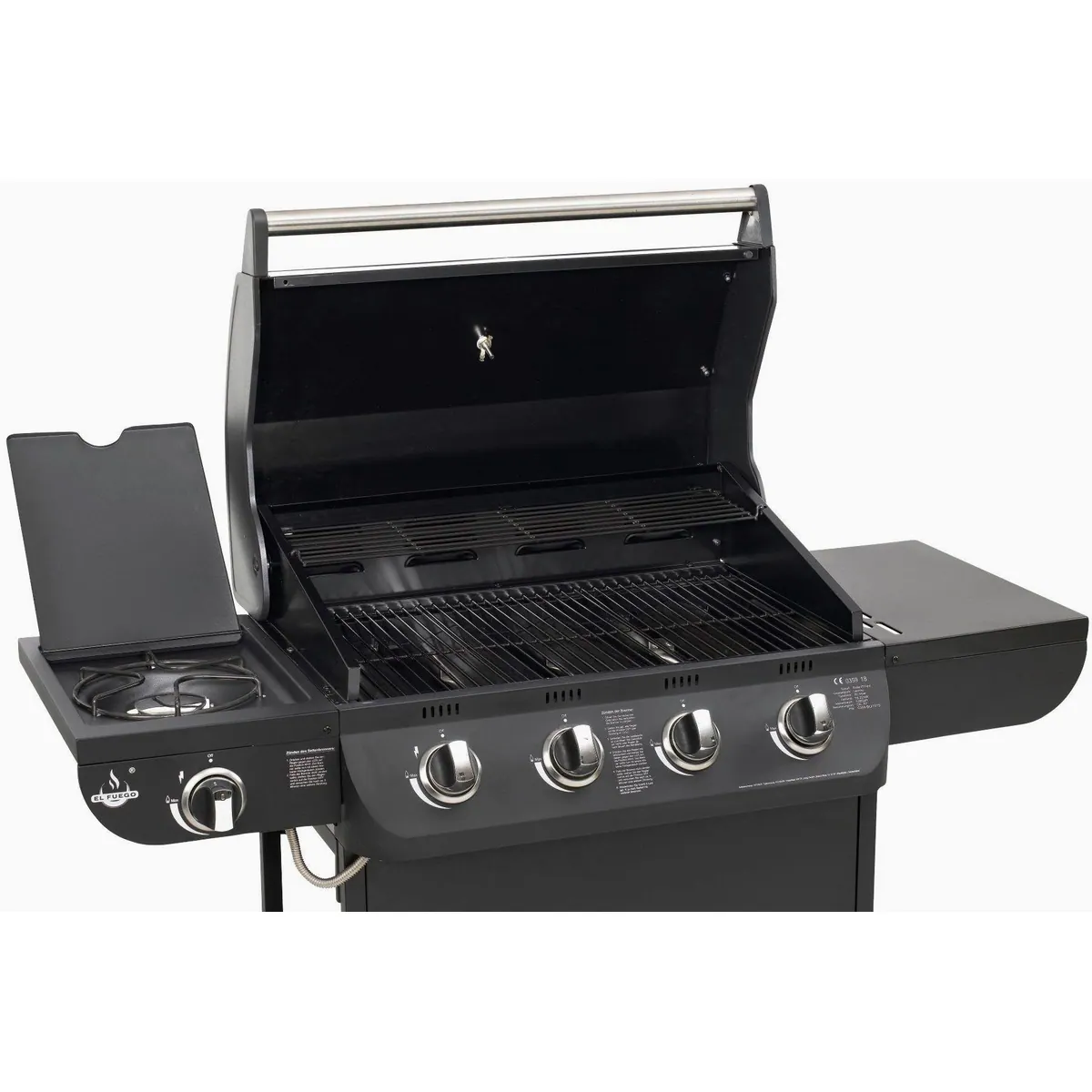 El Fuego Columbus Gasgrill, 5 Edelstahl-Brenner, 11,72 kW Leistung 5
