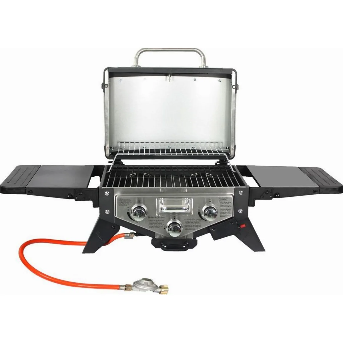 El Fuego Medison Tischgasgrill, 4,68 kW Gesamtleistung, Aromabox mit Brenner 2