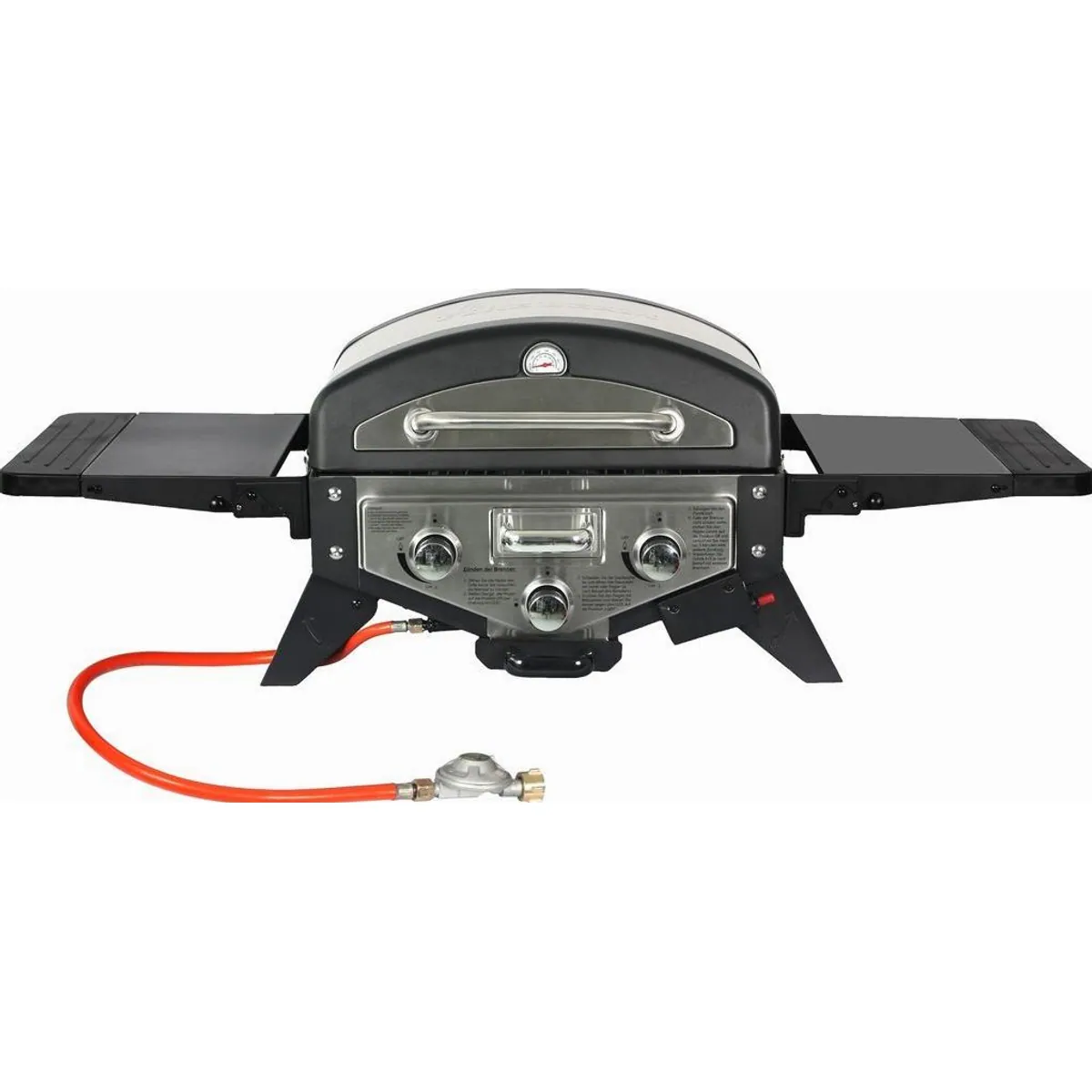 El Fuego Medison Tischgasgrill, 4,68 kW Gesamtleistung, Aromabox mit Brenner 3