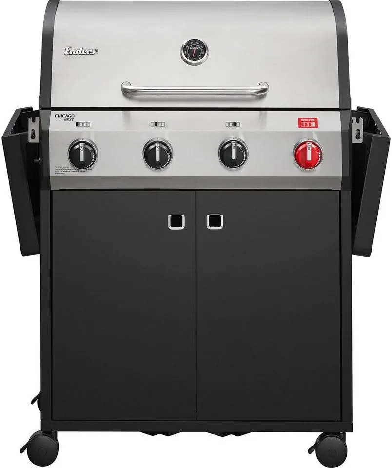 Enders Gasgrill Chicago Next 4 R Turbo, 4 Brenner, Turbo Zone, SWITCH GRID-System 2