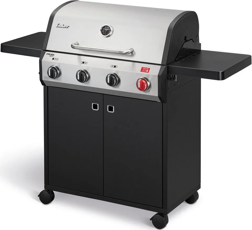 Enders Gasgrill Chicago Next 4 R Turbo, 4 Brenner, Turbo Zone, SWITCH GRID-System 3