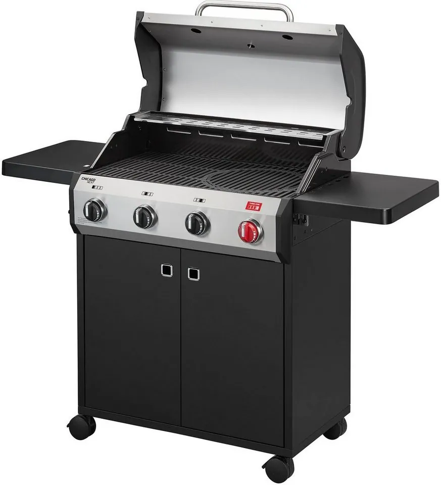 Enders Gasgrill Chicago Next 4 R Turbo, 4 Brenner, Turbo Zone, SWITCH GRID-System 4
