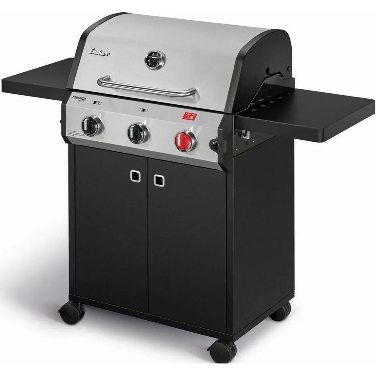 Enders Gasgrill Chicago Next 3 R Turbo, 10,6 kW, emaillierter Gussrost, Turbo Zone 3
