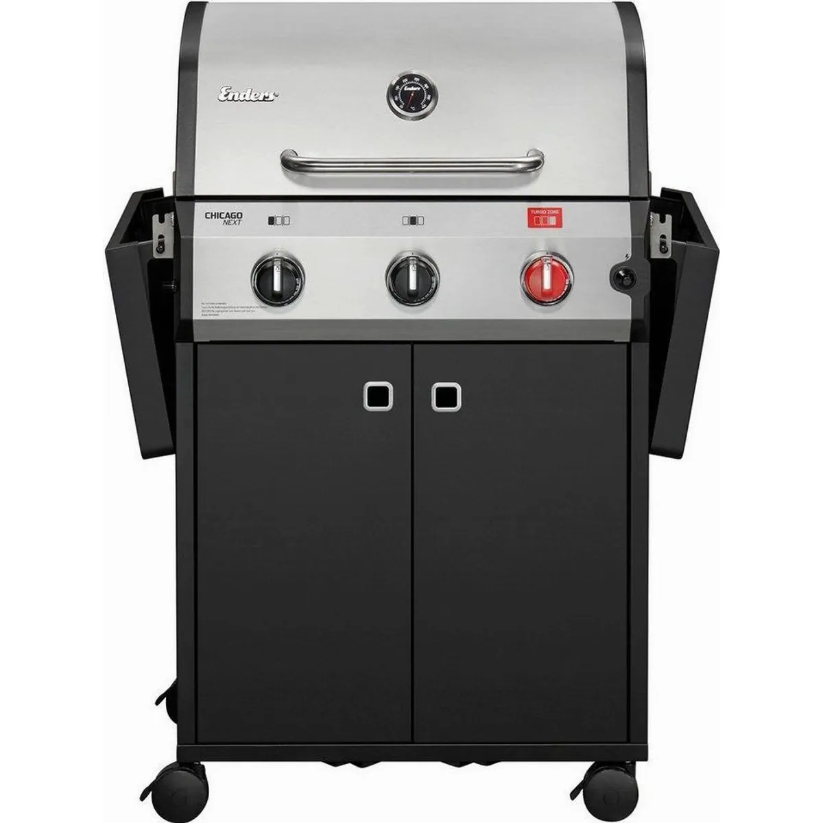 Enders Gasgrill Chicago Next 3 R Turbo, 10,6 kW, emaillierter Gussrost, Turbo Zone 5