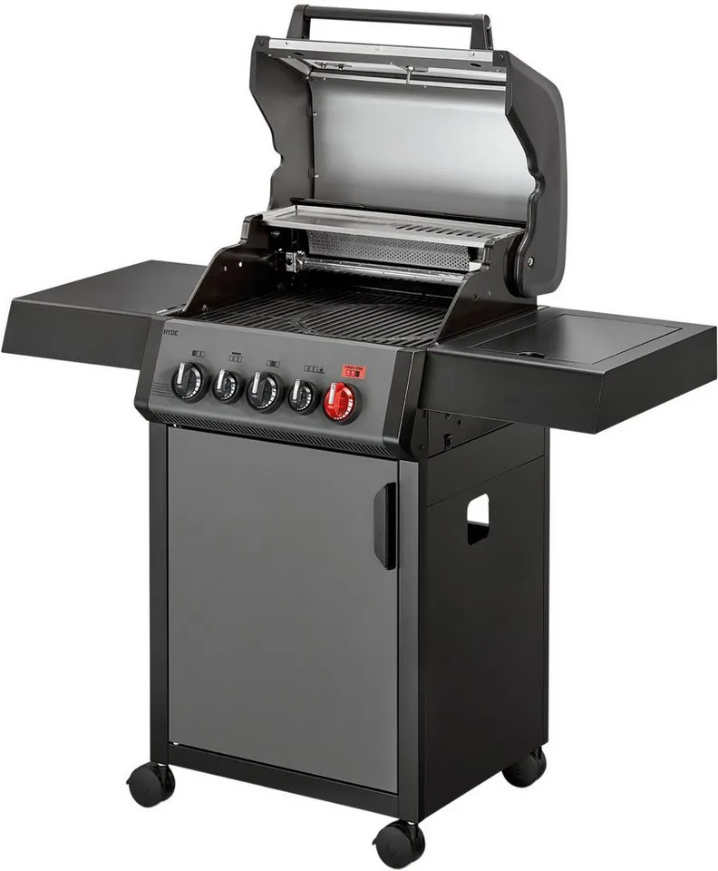 Enders Gasgrill HYDE 3 SIKR Turbo, 800°C Turbo Zone, Edelstahlbrenner, Sichtfenster 3